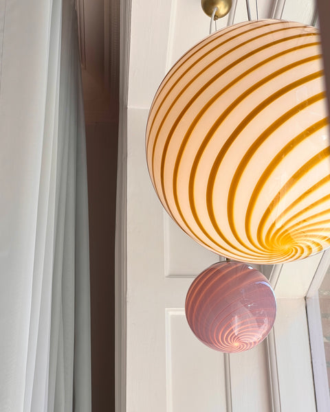 Ceiling lamp - Amber swirl (D40)