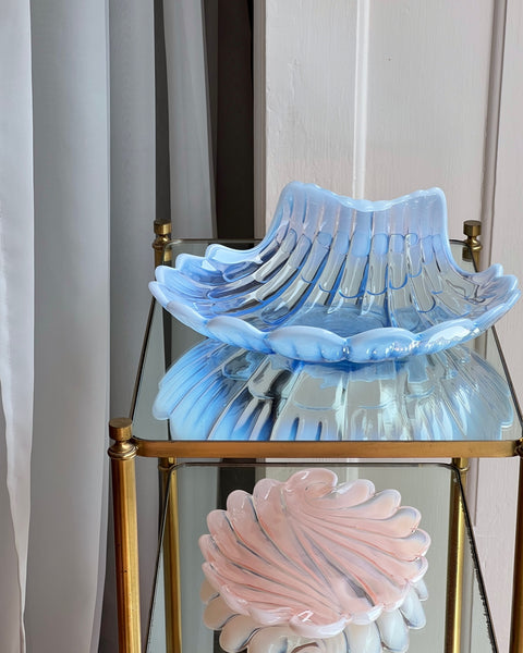 Vintage blue shell bowl