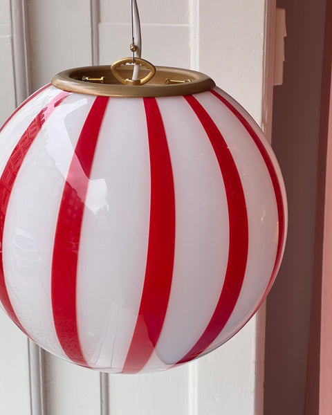 Ceiling lamp - Red vertical stripes (D30)