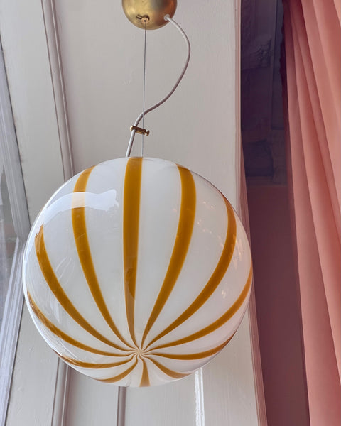 Ceiling lamp - Amber vertical stripes (D30)