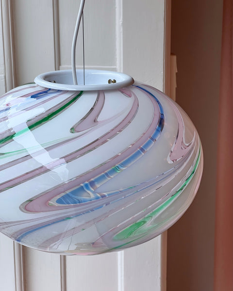 Vintage Murano Multi-coloured/transparent ceiling lamp (D35)