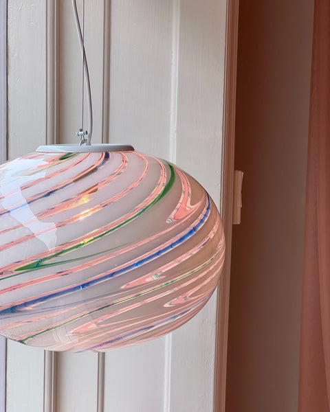 Vintage Murano Multi-coloured/transparent ceiling lamp (D45)