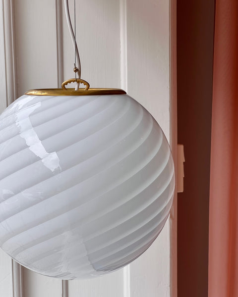 Ceiling lamp - White swirl (D30)