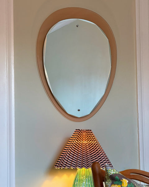 Vintage rose/pink Italian mirror