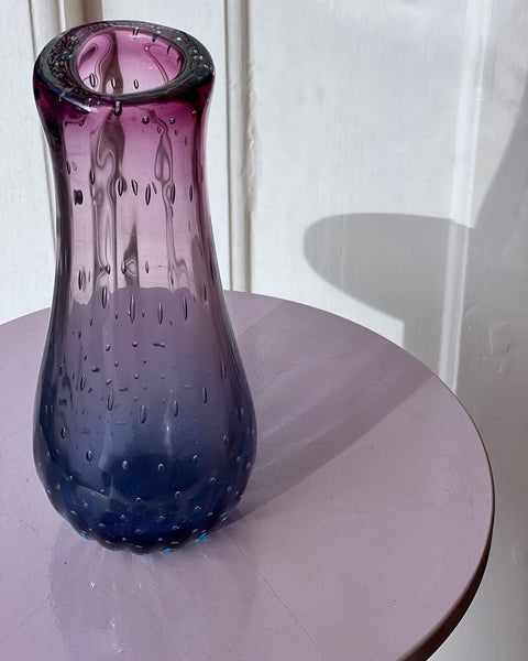 Vintage purple/blue Murano vase