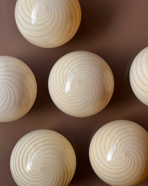 Ceiling lamp - Light yellow/cream swirl (D20)