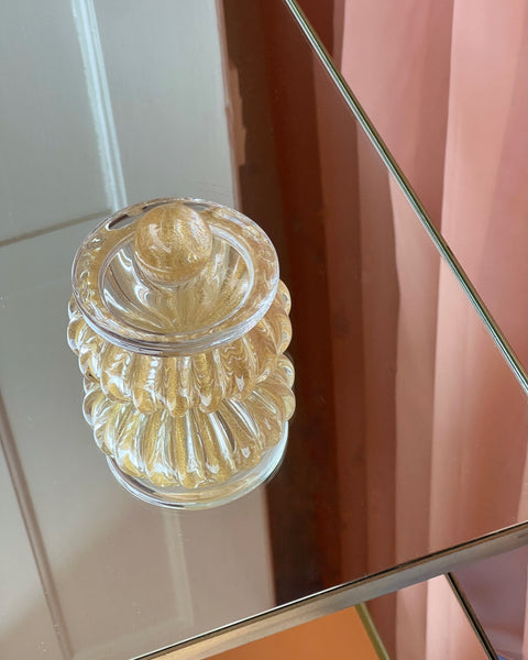 Vintage golden Murano bonbonniere