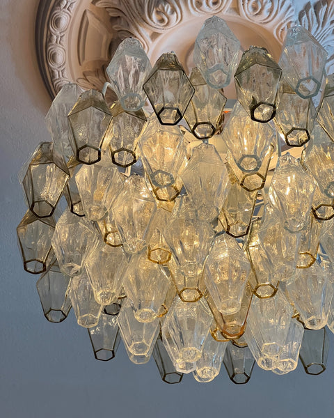 Large vintage Carlo Scarpa Murano chandelier
