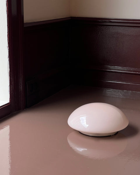 Vintage Murano light pink ceiling/wall lamp (D24)