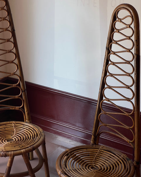 Vintage rattan/bamboo chair, Italy, 1960s