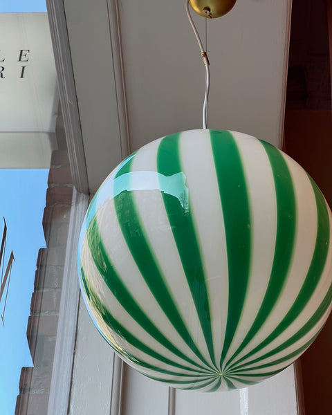 Ceiling lamp - Green vertical stripes (D40)