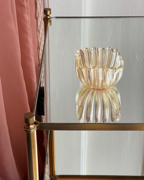 Vintage golden Murano bowl