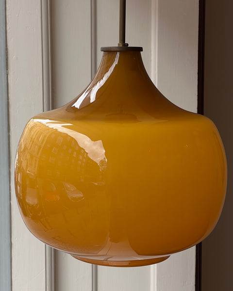 Vintage Massimo Vignelli Venini amber ceiling lamp (35 cm)