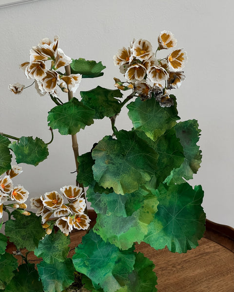 Paper flower "Ochre Pelargonium"