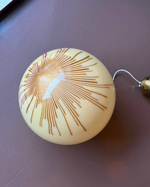Vintage Ludovico Diaz de Santillana Murano Anemone ceiling lamp (D40)