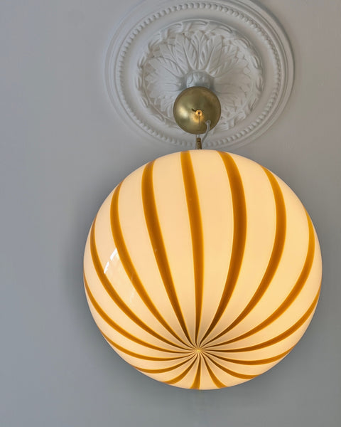 Ceiling lamp - Amber vertical stripes (D40)