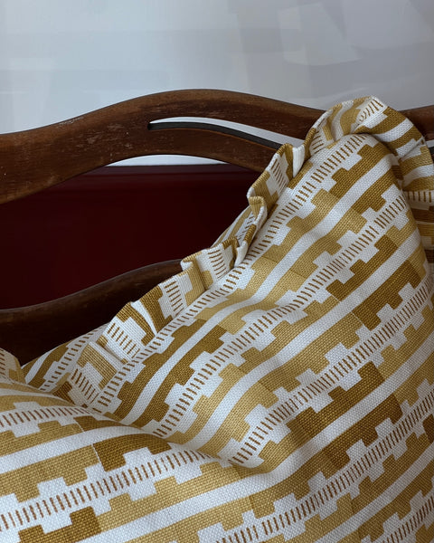 Marianne ruffled cushion - Saffron