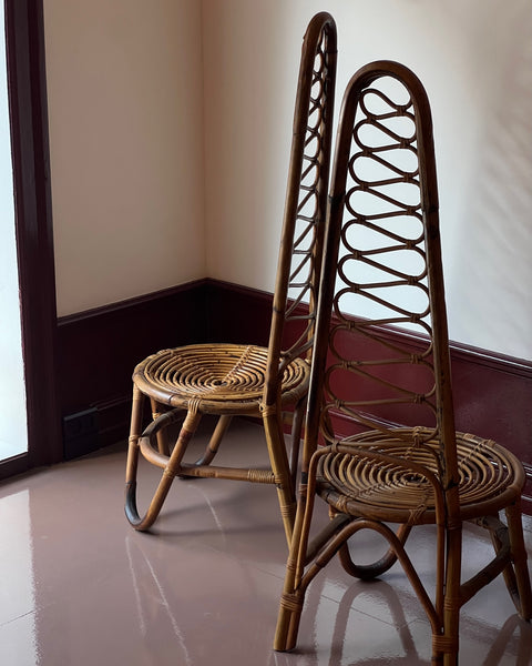 Vintage rattan/bamboo chair, Italy, 1960s