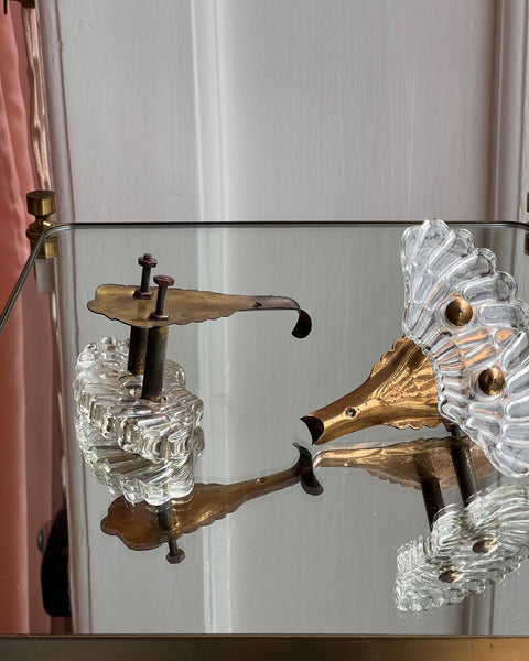 Pair of vintage Murano coat racks