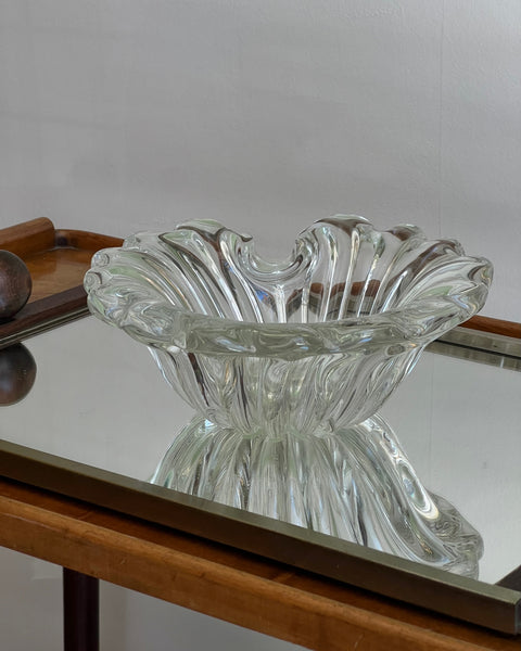 Vintage clear Murano bowl