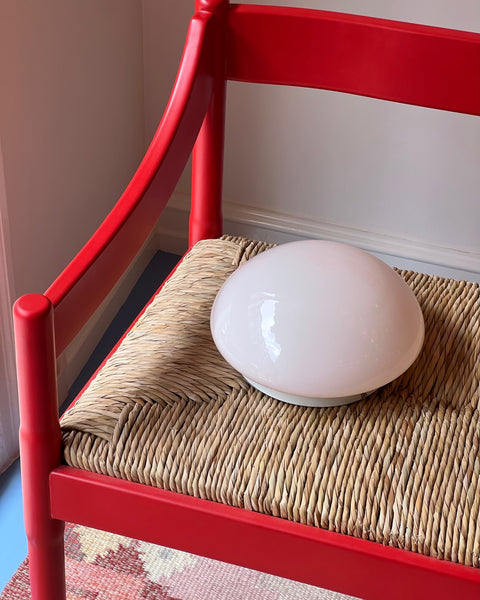 Vintage Murano light pink ceiling/wall lamp (D24)