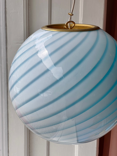 Ceiling lamp - Aqua blue swirl (D40)