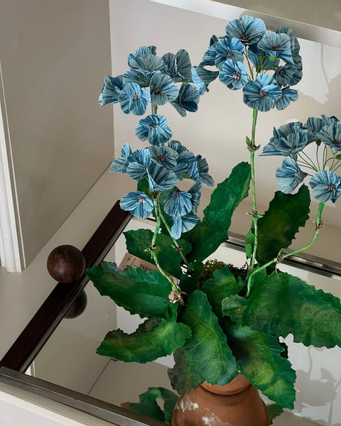 Paper flower ”Blue sky primrose”