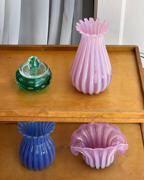 Vintage pink Murano vase