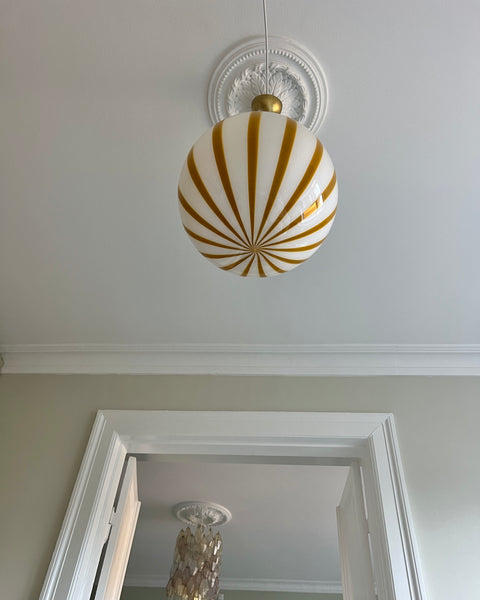 Ceiling lamp - Amber vertical stripes (D40)