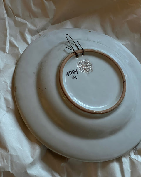 Vintage ceramic wall plate