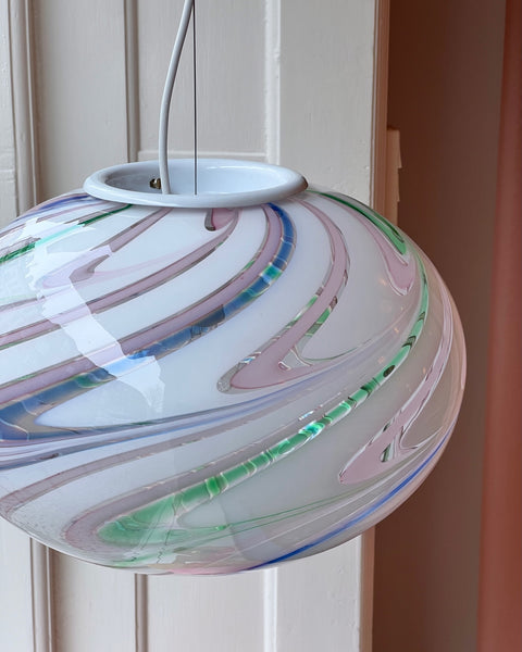 Vintage Murano Multi-coloured/transparent ceiling lamp (D35)