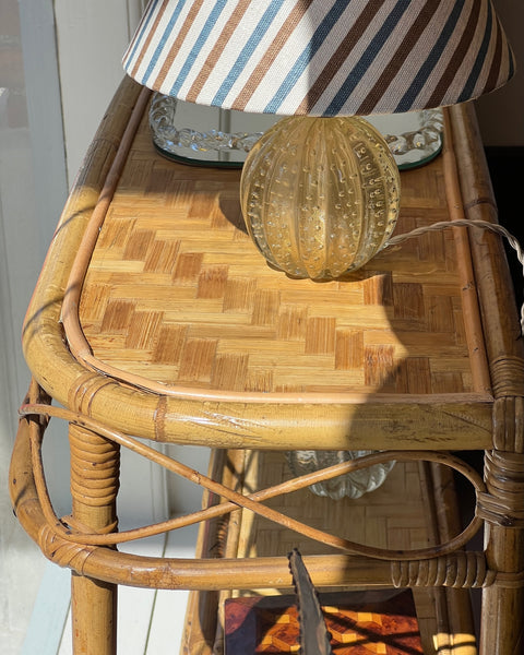 Vintage golden Murano table lamp (incl. lampshade)