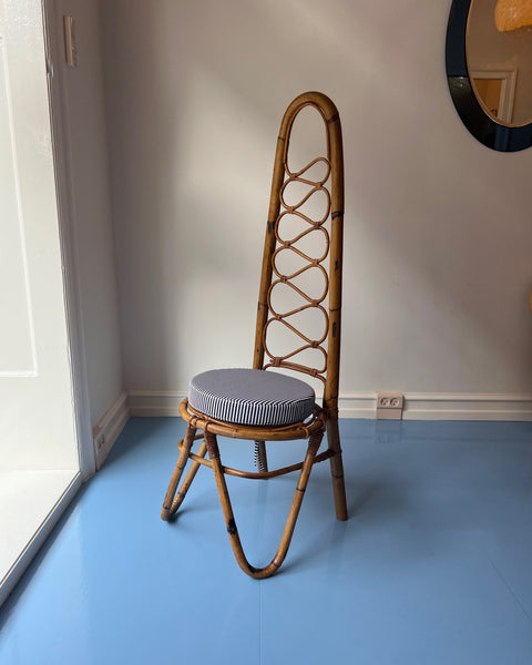 Vintage rattan/bamboo chair, Italy, 1960s