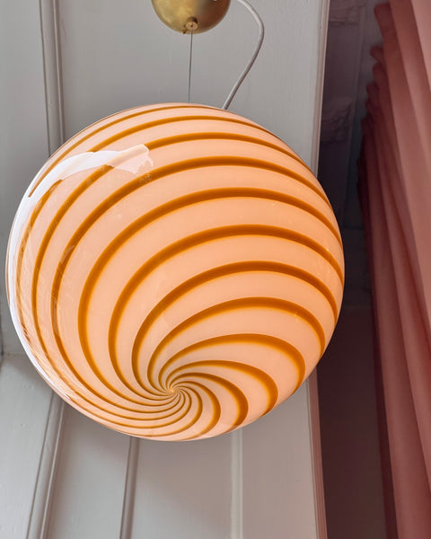 Ceiling lamp - Amber swirl (D30)