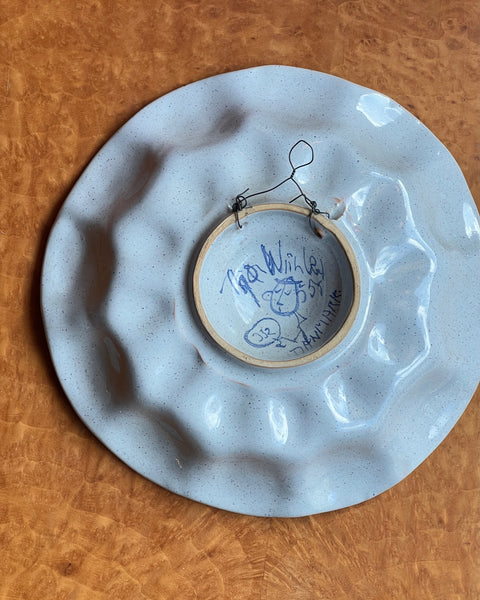 Vintage Bjørn Wiinblad ceramic wall plate