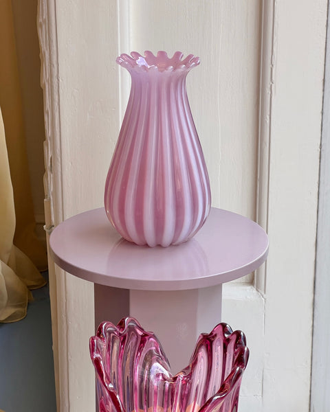 Vintage pink Murano vase