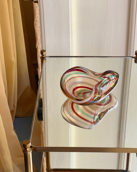 Vintage swirl Murano bowl