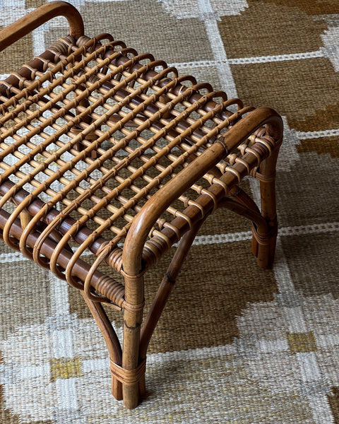 Vintage rattan stool