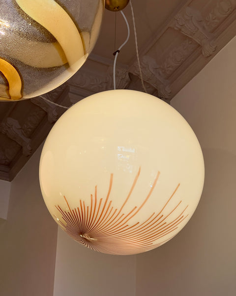 Vintage Ludovico Diaz de Santillana Murano Anemone ceiling lamp (D45)
