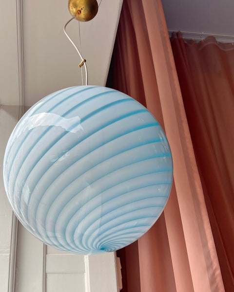 Ceiling lamp - Aqua blue swirl (D40)