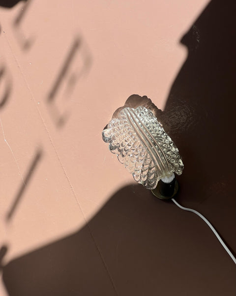 Vintage Murano leaf wall lamp