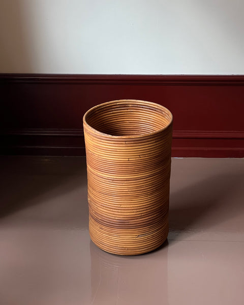 Vintage rattan basket