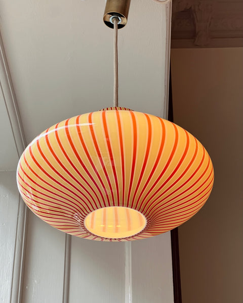 Vintage Massimo Vignelli red/yellow/white ceiling lamp