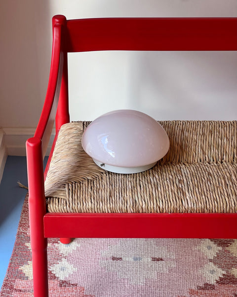 Vintage Murano light pink ceiling/wall lamp (D24)