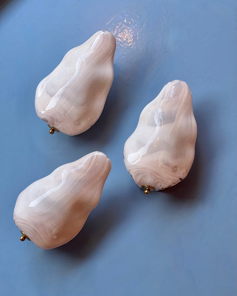 Vintage pink Murano wall lamp