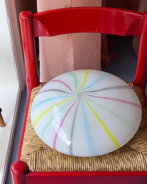 Vintage Murano multi-colored ceiling/wall lamp (D38)