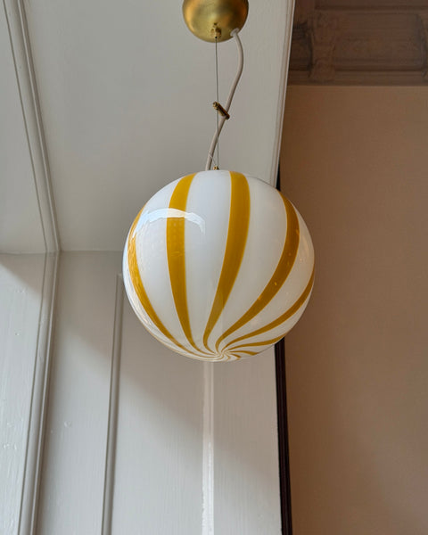 Candy ceiling lamp - Amber vertical stripes (D20)
