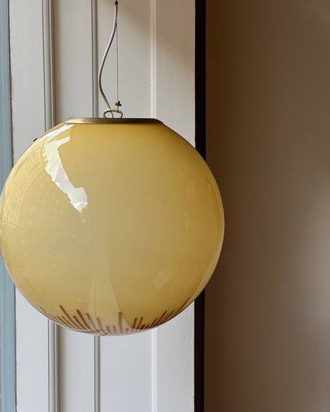 Vintage Ludovico Diaz de Santillana Murano Anemone ceiling lamp (D45)