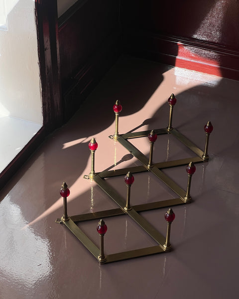 Vintage Azucena Brass Coat Hanger by Luigi Caccia Dominioni