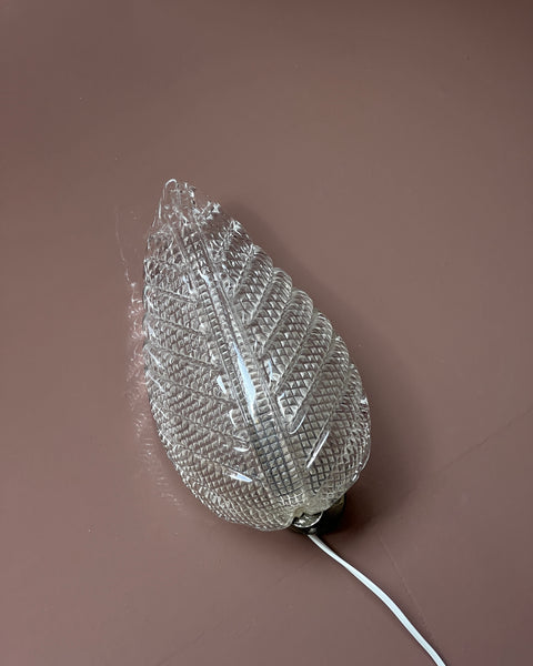 Vintage Murano leaf wall lamp